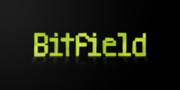 Bitfield font preview