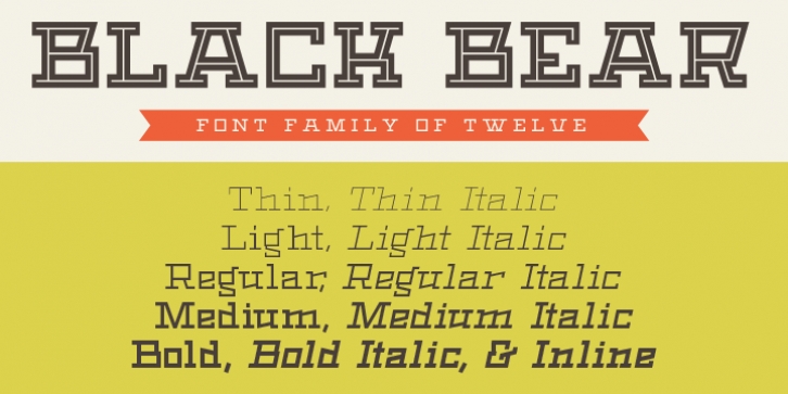 Black Bear font preview