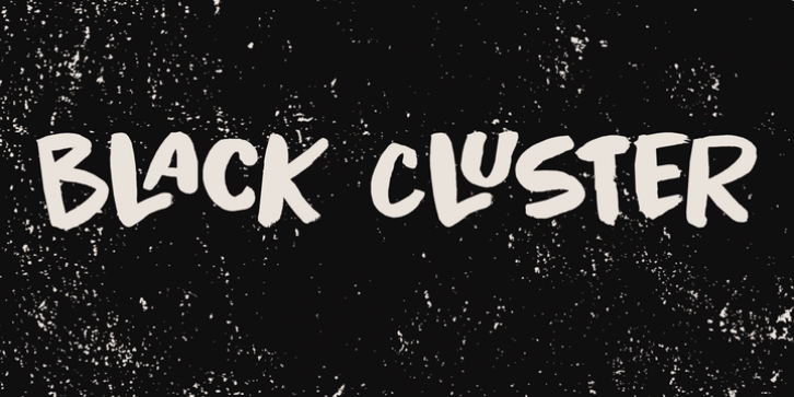 Black Cluster font preview