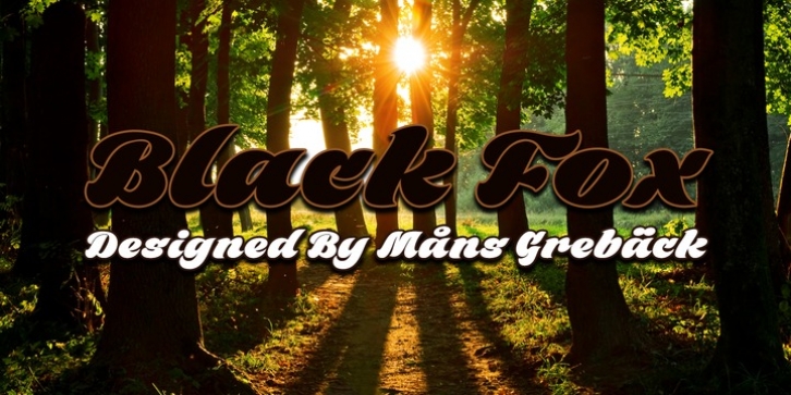 Black Fox font preview