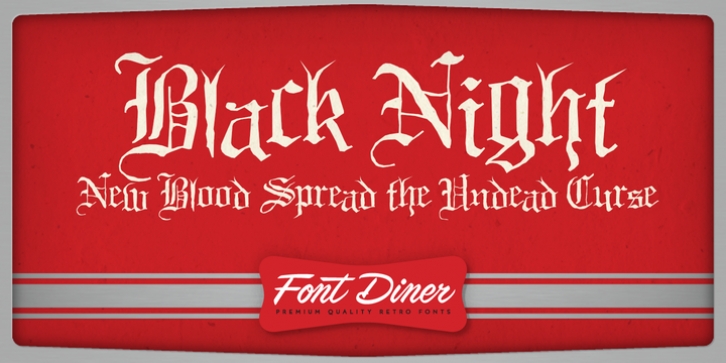 Black Night font preview