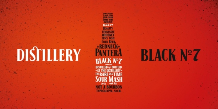 no. seven black font free download