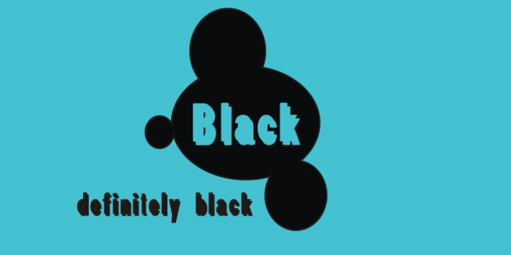 Black font preview