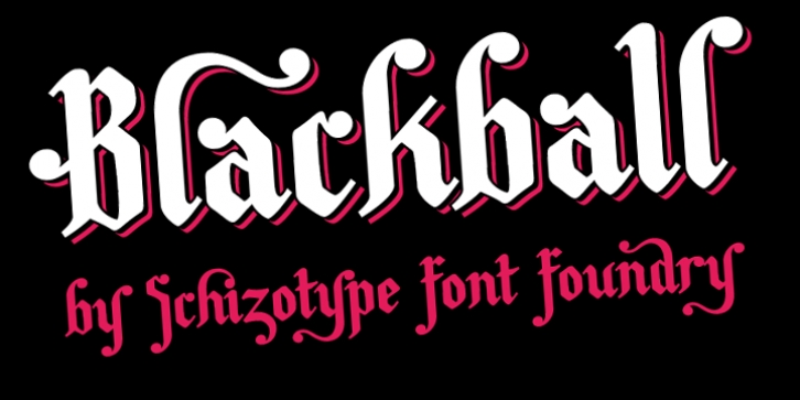 Blackball font preview