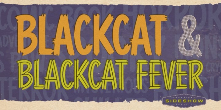 Blackcat font preview