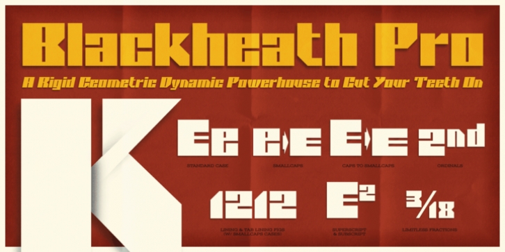 Blackheath Pro AOE font preview