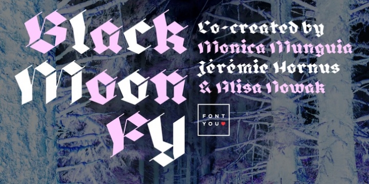 Blackmoon FY font preview