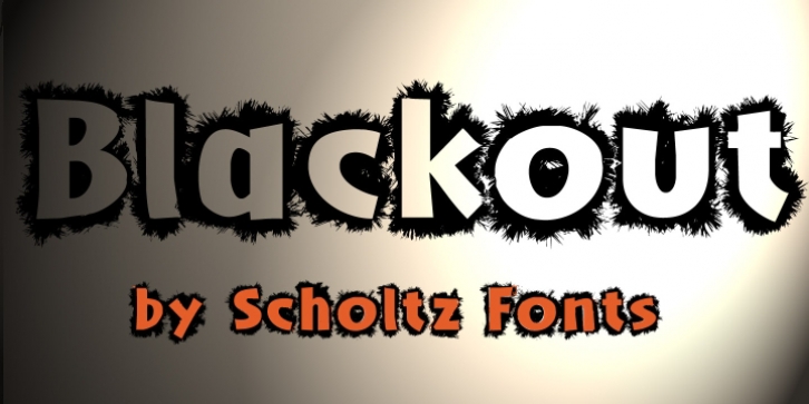 Blackout SCF font preview