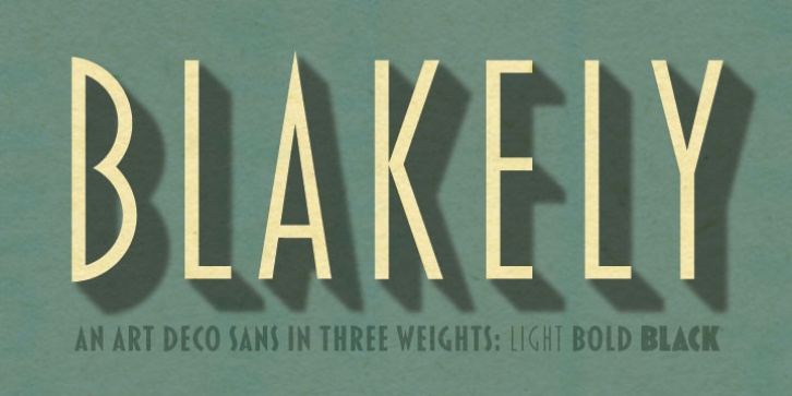 Blakely font preview
