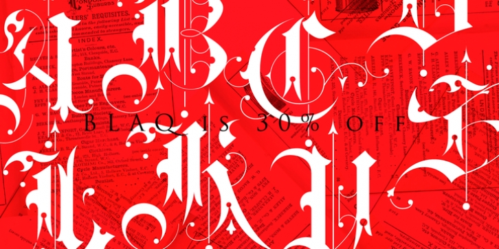 Blaq font preview