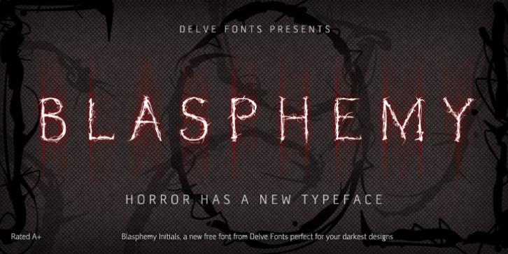 Blasphemy Initials font preview