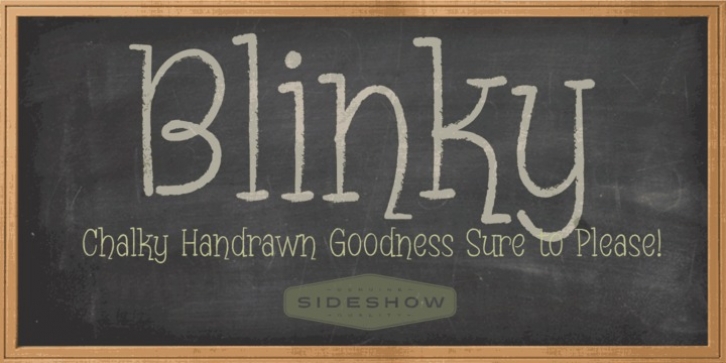 Blinky font preview