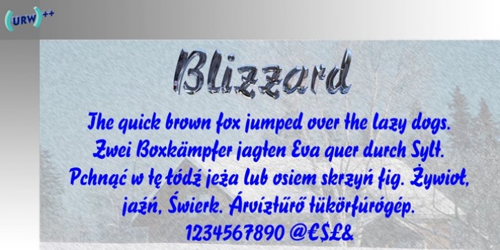 Blizzard font preview