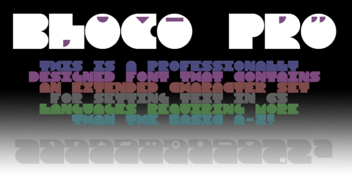 Bloco Pro font preview