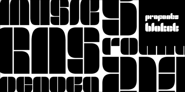 Bloket Pro font preview