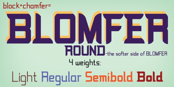 Blomfer Round font preview
