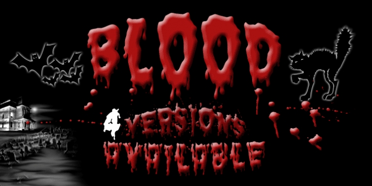 Blood font preview