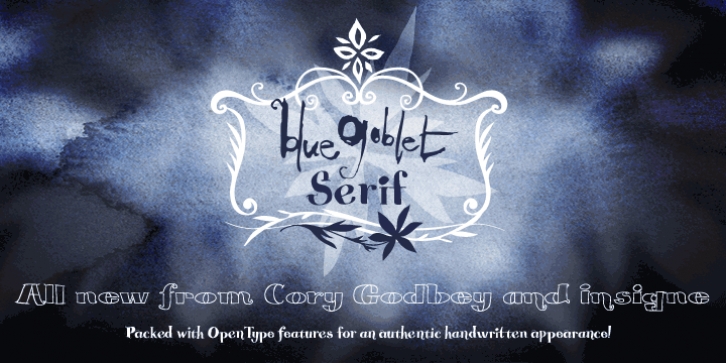 Blue Goblet Serif font preview