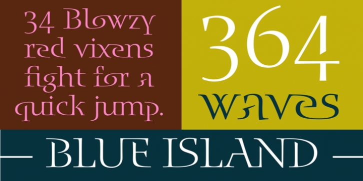 Blue Island font preview