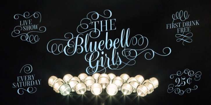 Bluebell font preview