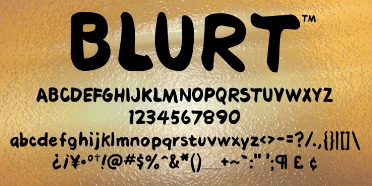 Blurt font preview