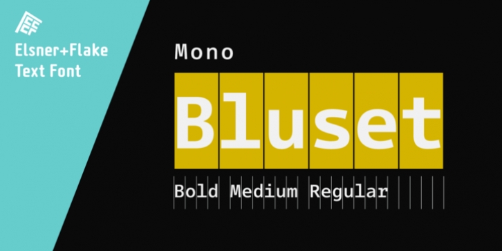 Bluset Now Mono font preview