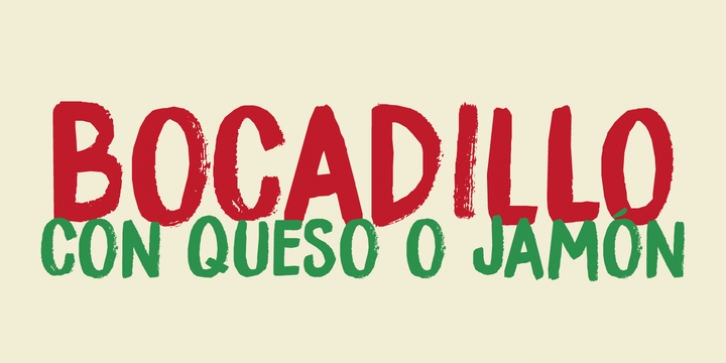 Bocadillo font preview