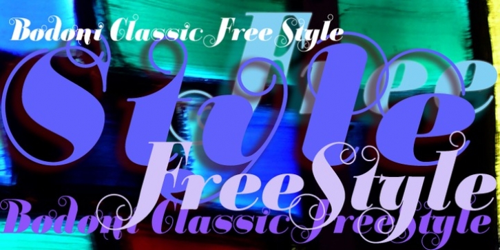 Bodoni Classic Free Style font preview