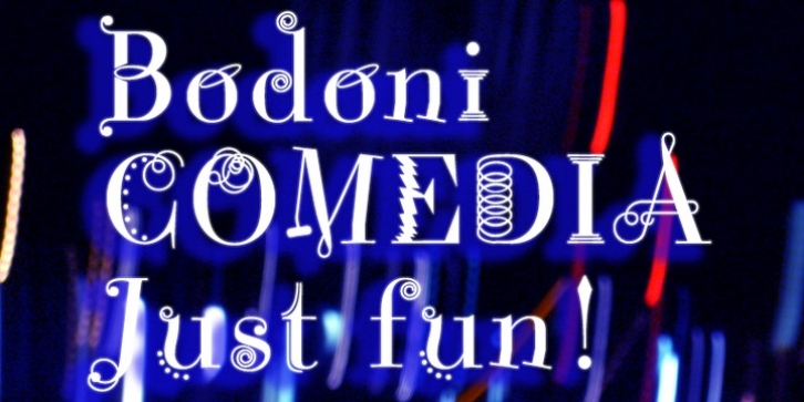 Bodoni Comedia font preview