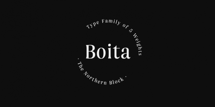 Boita font preview