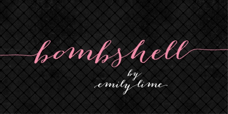 Bombshell Pro font preview
