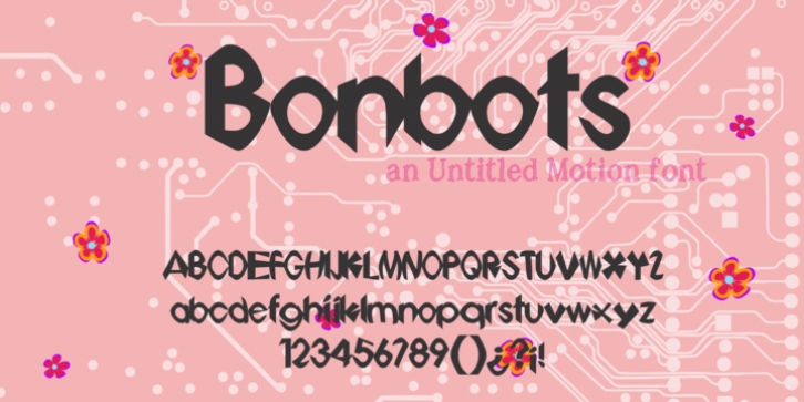 Bonbots font preview