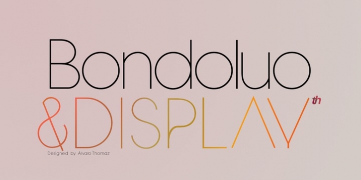 Bondoluo font preview