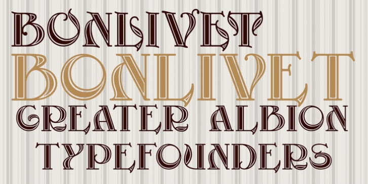 Bonlivet font preview