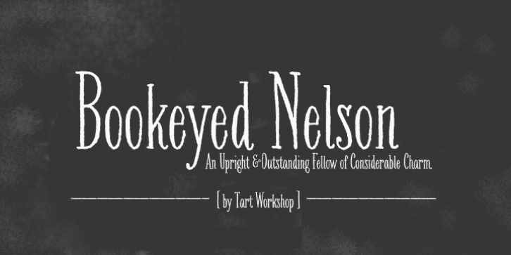 Bookeyed Nelson font preview