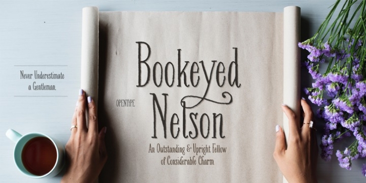 Bookeyed Nelson font preview