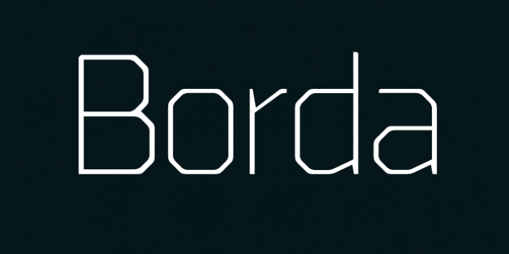 Borda font preview