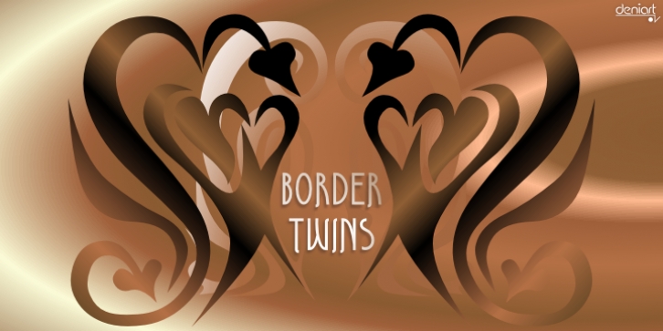 Border Twins font preview