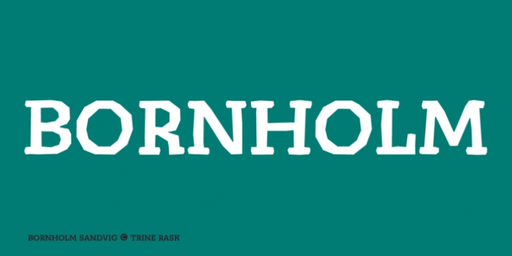 Bornholm Sandvig font preview