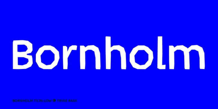 Bornholm Tejn Low font preview