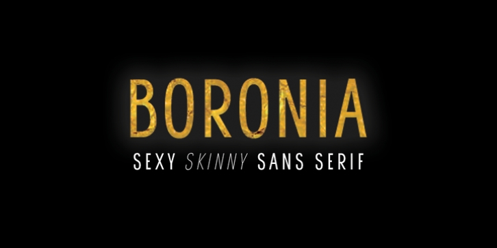 Boronia font preview