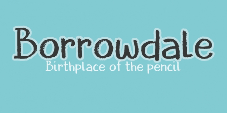 Borrowdale font preview