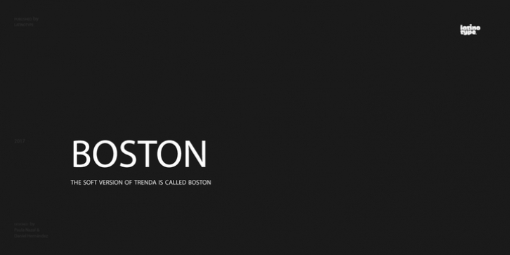 Boston font preview