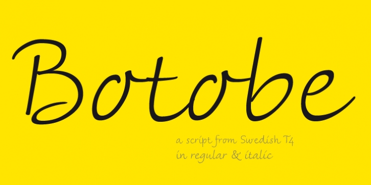 Botobe font preview