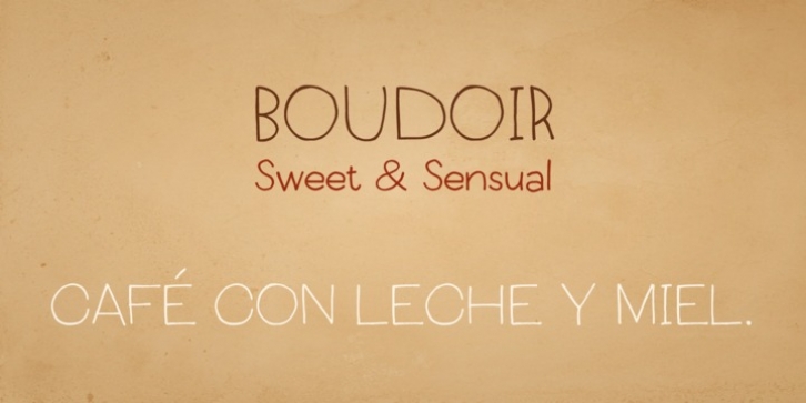 Boudoir font preview