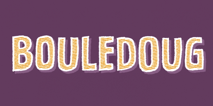 Bouledoug font preview