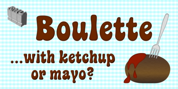 Boulette font preview