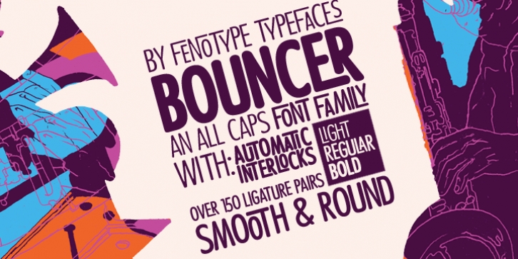 Bouncer font preview