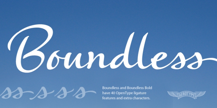 Boundless font preview