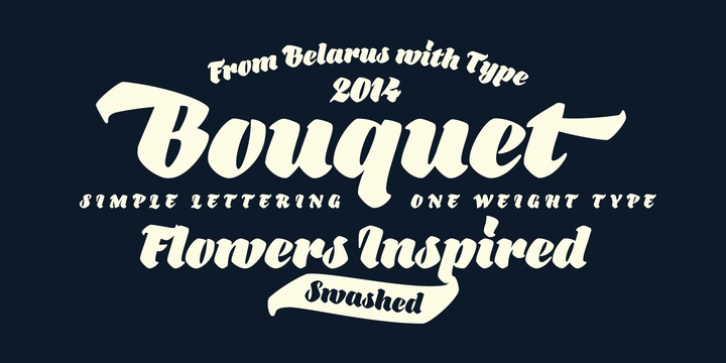 Bouquet font preview